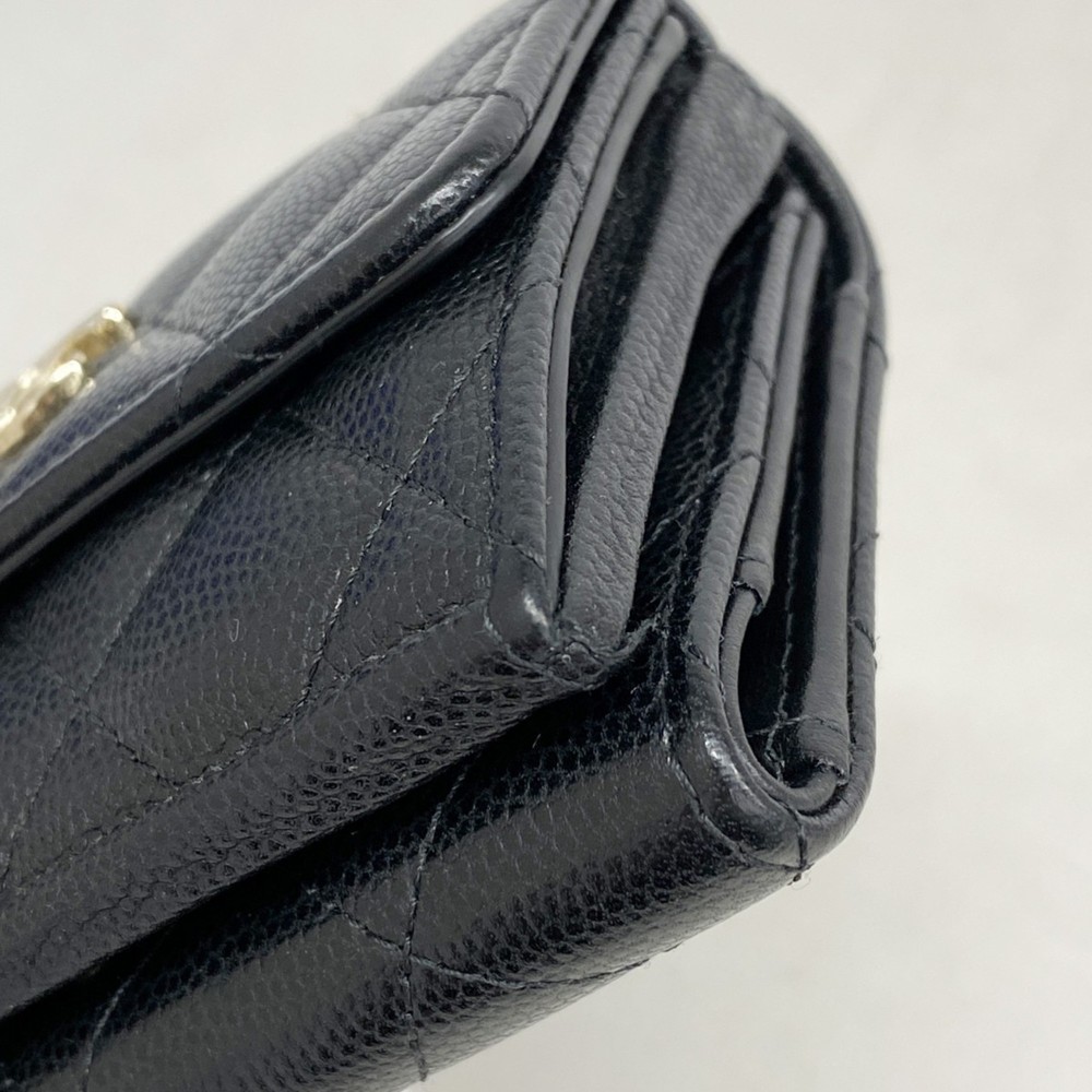CHANEL Black Caviar Leather Wallet - Picture 5 of 8
